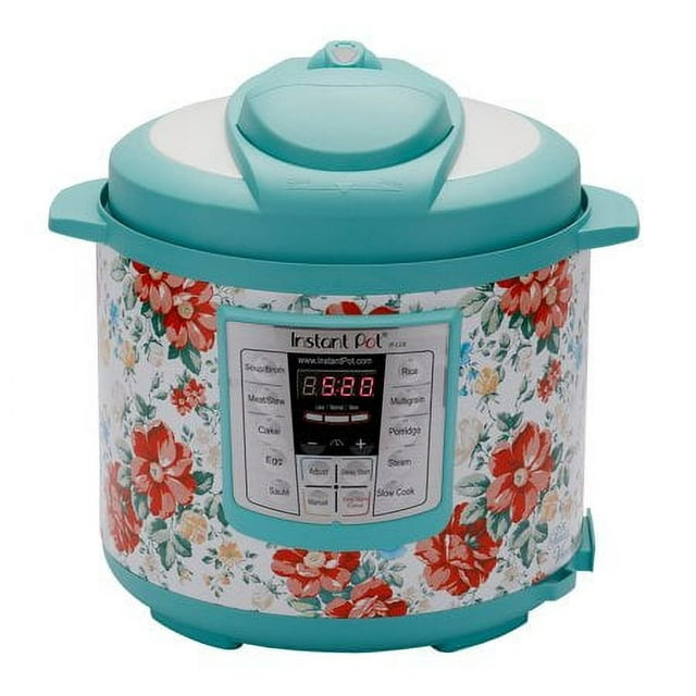 The Pioneer Woman Instant Pot LUX60 6 Qt Vintage Floral 6-in-1 Multi-Use Programmable Pressure Cooker, Slow Cooker, Rice Cooker, Saute, Steamer, and Warmer