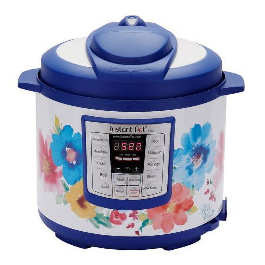 The Pioneer Woman Instant Pot LUX60 Breezy Blossoms 6-Quart 6-in-1 Multi-Use Programmable Pressure Cooker, Slow Cooker, Rice Cooker, Sauté, Steamer, and Warmer - image 1 of 12