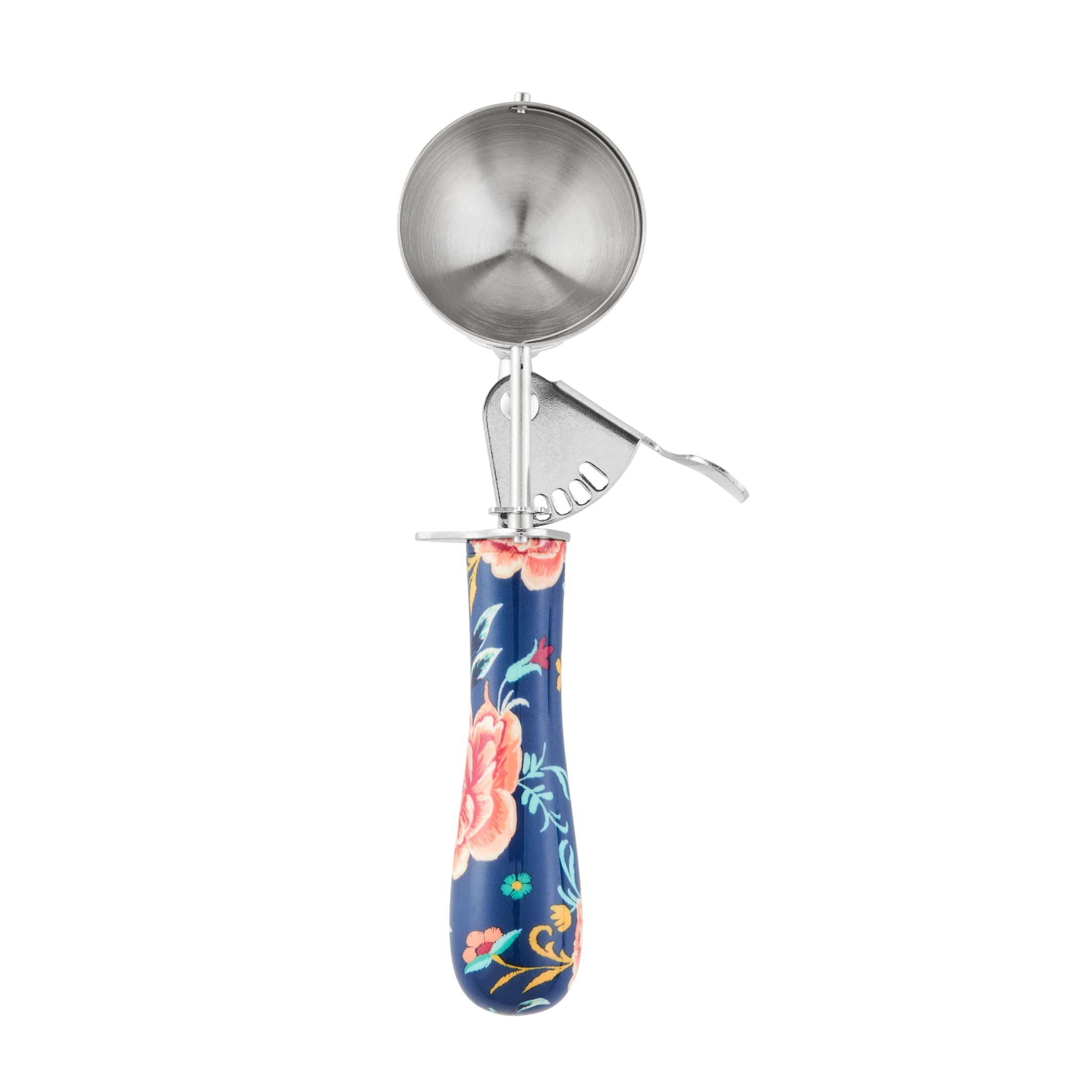 The Pioneer Woman Keepsake Floral Trigger Ice Cream Scoop, Stainless Steel - Walmart.com
