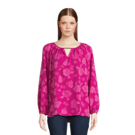 The Pioneer Woman Keyhole Blouse, Women's