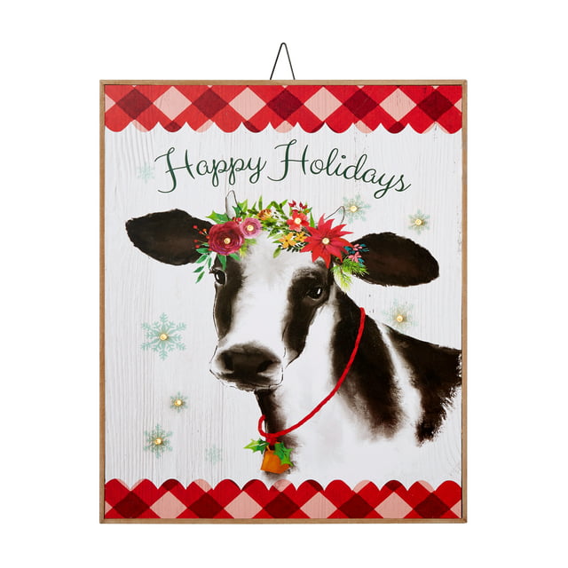 The Pioneer Woman LED Hanging Sign, Happy Holidays