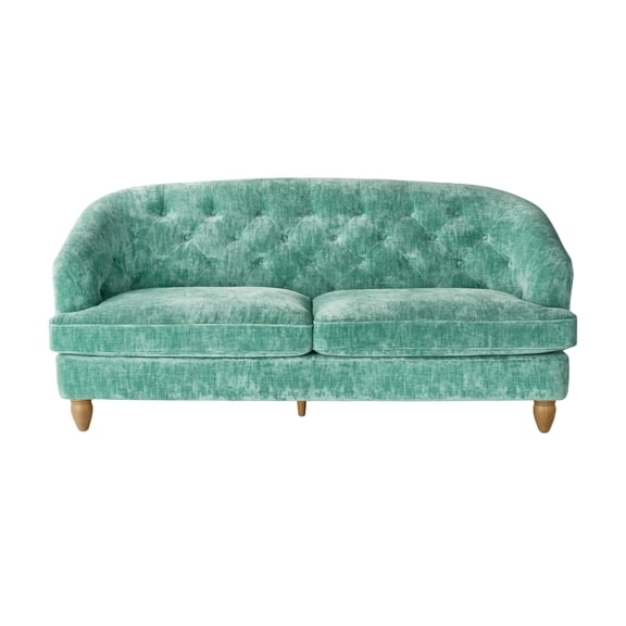 The Pioneer Woman Laurel Teal Velvet Tufted Sofa, 79.53 in