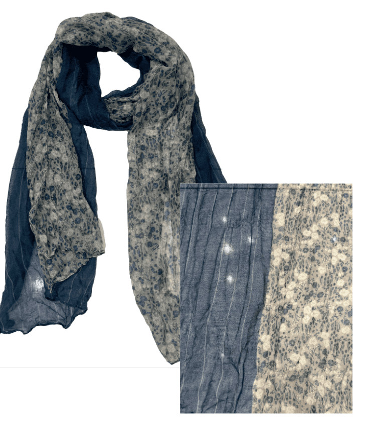 The Pioneer Woman Lightweight Crinkle Split Print Scarf