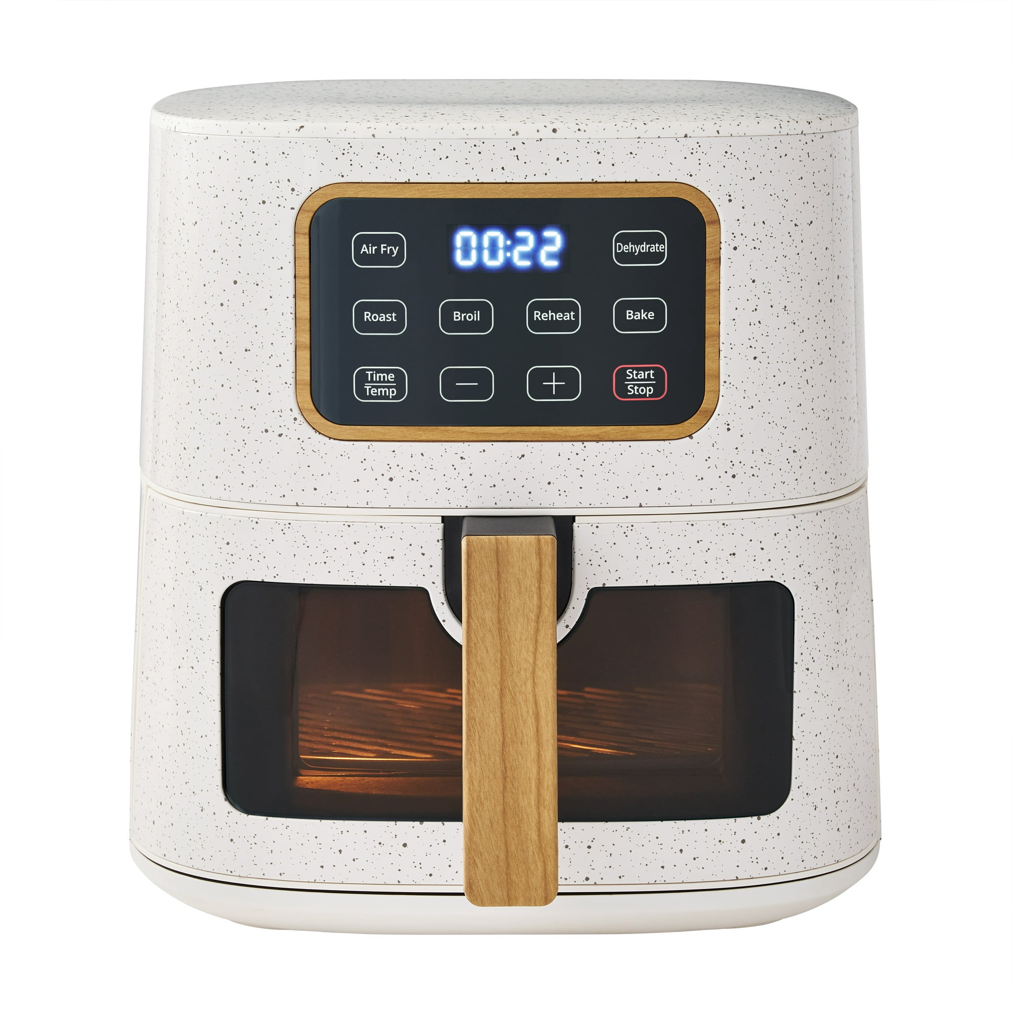 The Pioneer Woman 5.8 Qt 6-in-1 Air Fryer with See-View Window, Linen Speckle