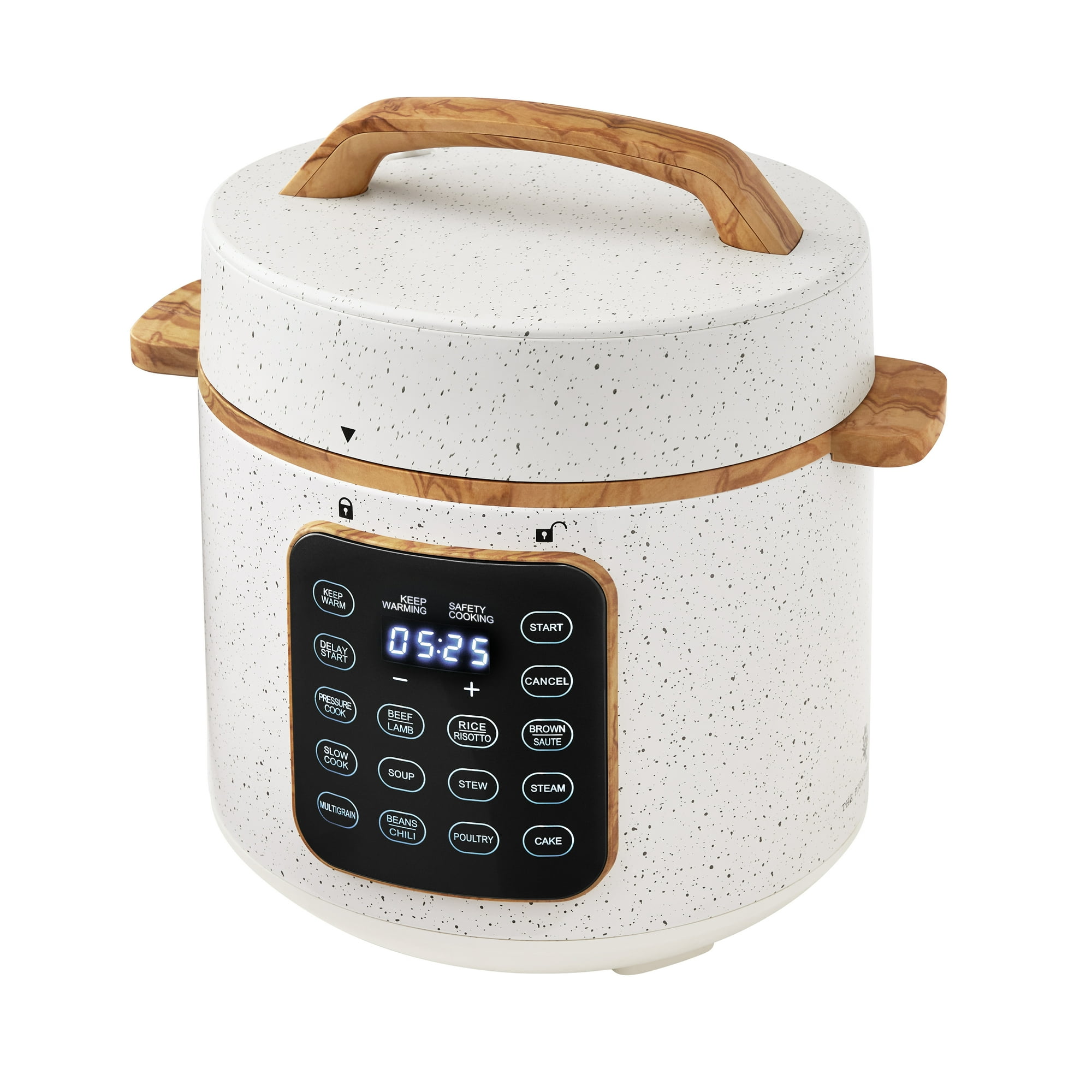 The Pioneer Woman Linen Speckle 6-Quart Pressure Cooker
