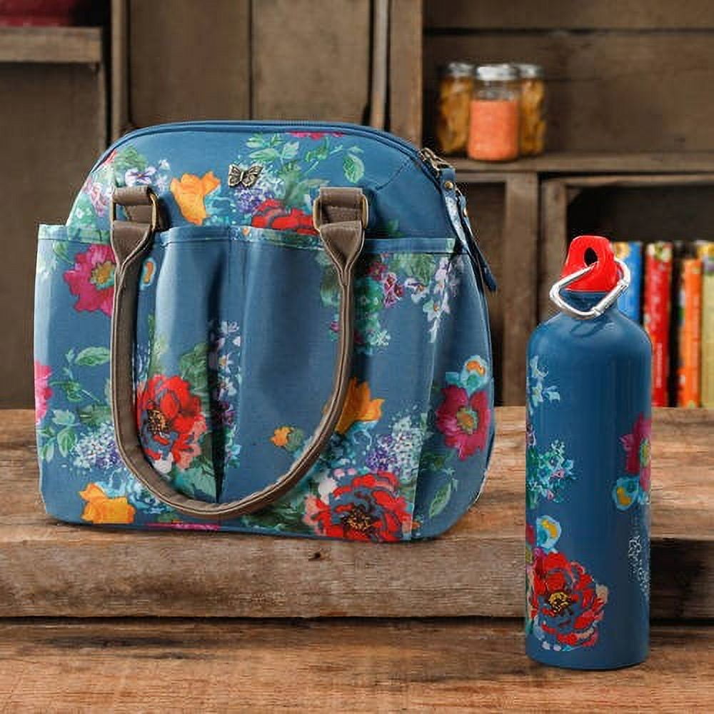 The Pioneer Woman Lunch Tote with Water Bottle Multiple Colors