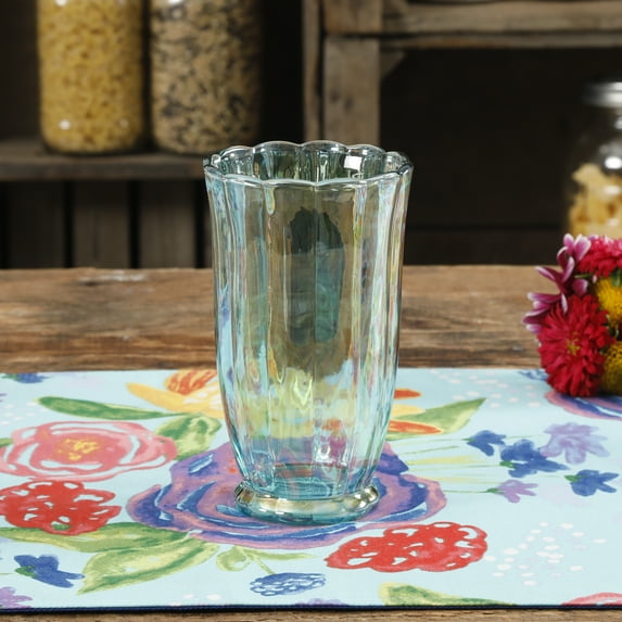 The Pioneer Woman Luster Glaze 15 Oz. Pearlized Green Tumbler