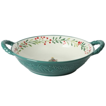 The Pioneer Woman Merry Meadow Green 10.2-inch Stoneware Serving Bowl with Handles