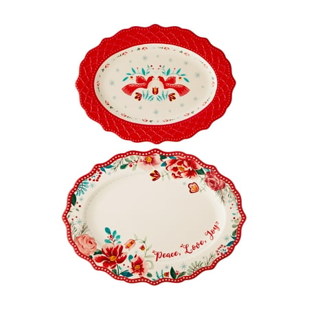 The Pioneer Woman Merry Meadow Stoneware Platter Set