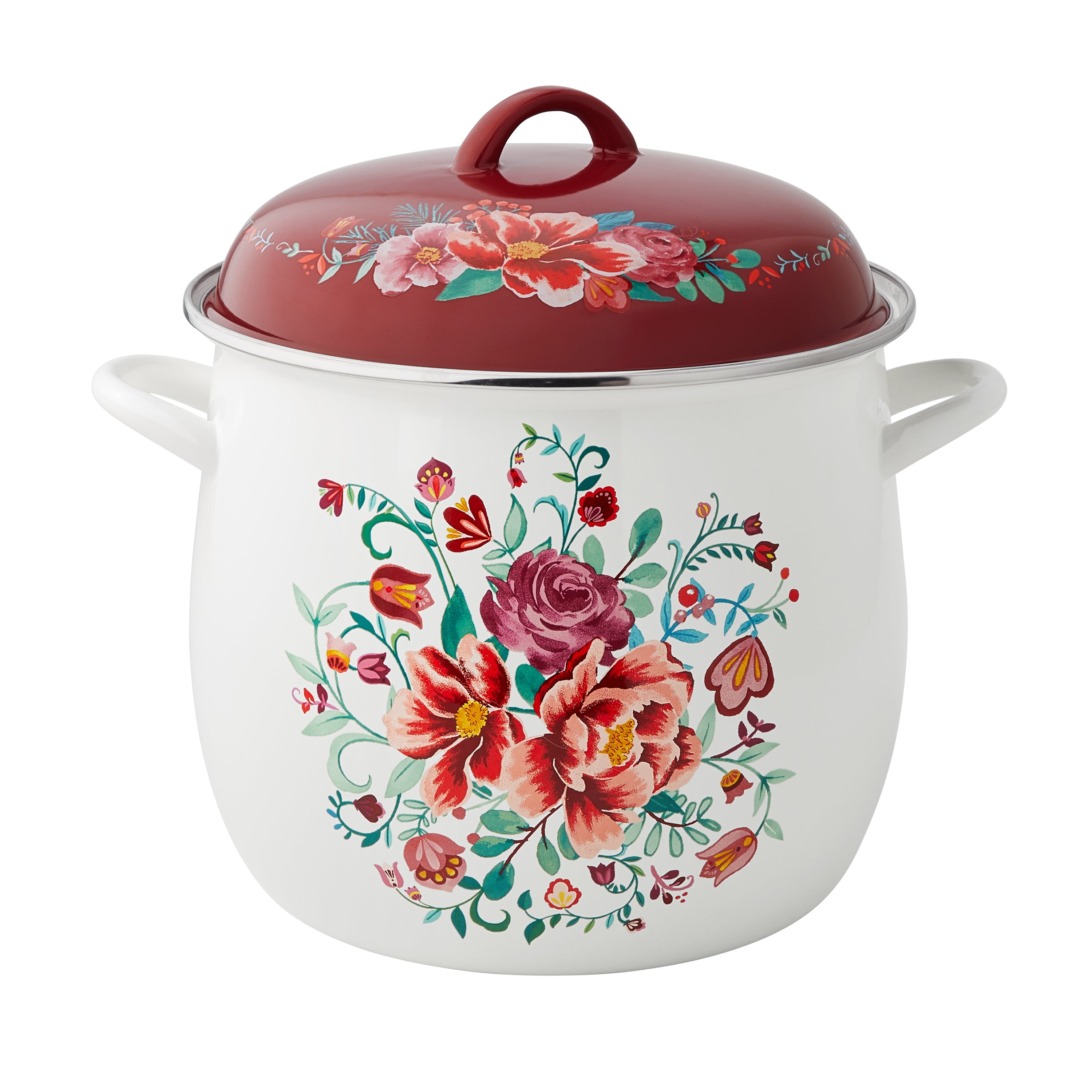 Brand New Pioneer Woman Breezy Blossom Enamel-on-Steel XL 12 Quart Stock Pot  for Sale in Puyallup, WA - OfferUp