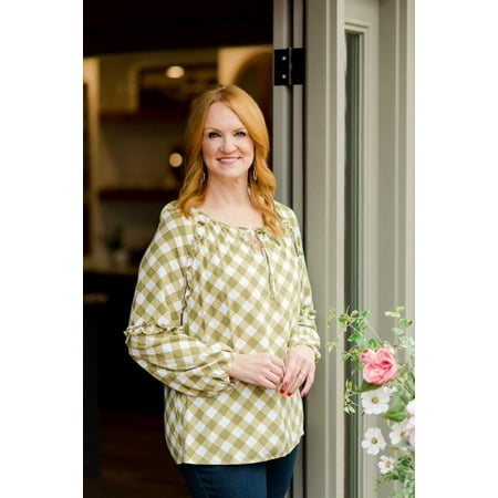 Actual Color: Gingham Moss, Clothing Size: L