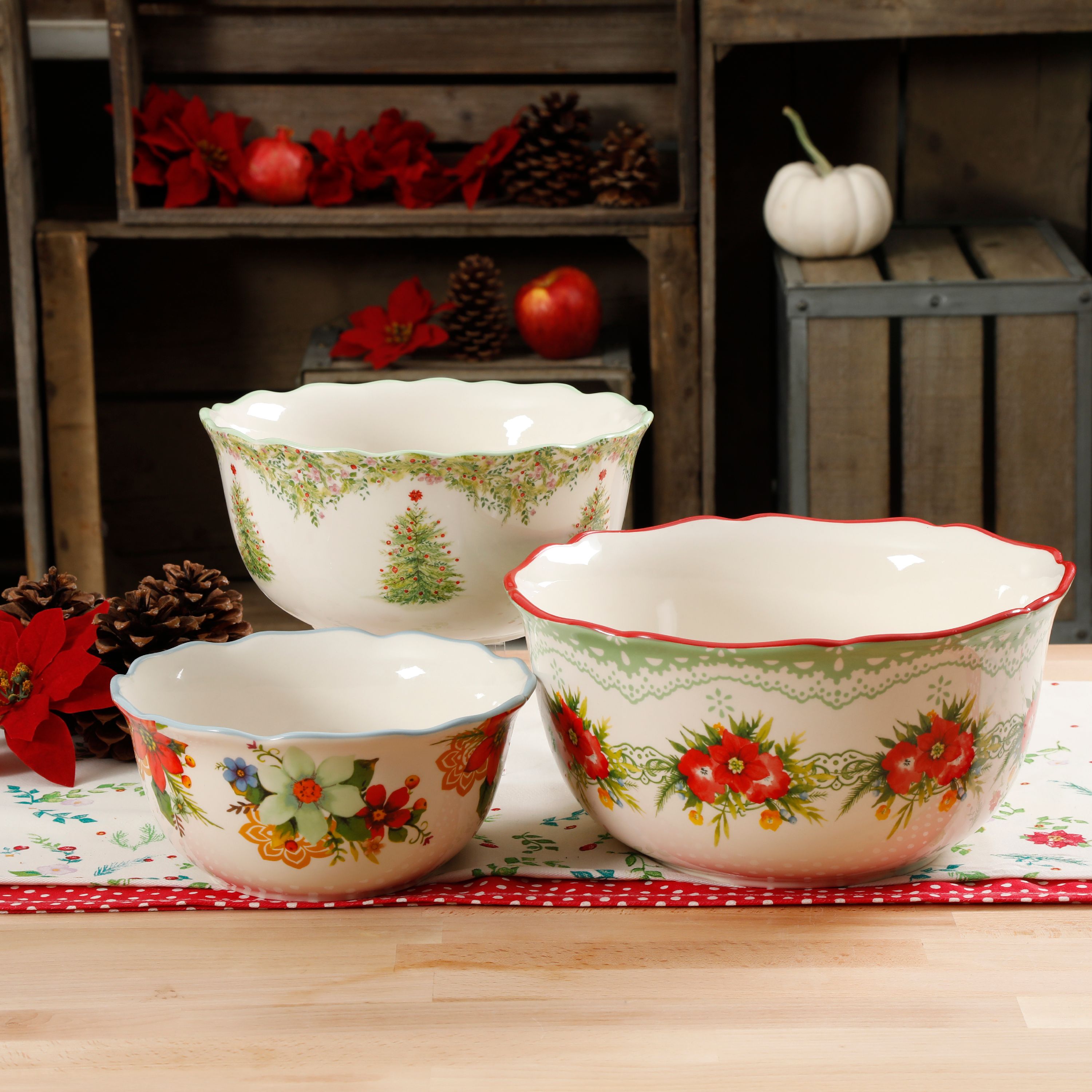 The Pioneer Woman Mint Bowl Set, 3 Piece - image 1 of 5