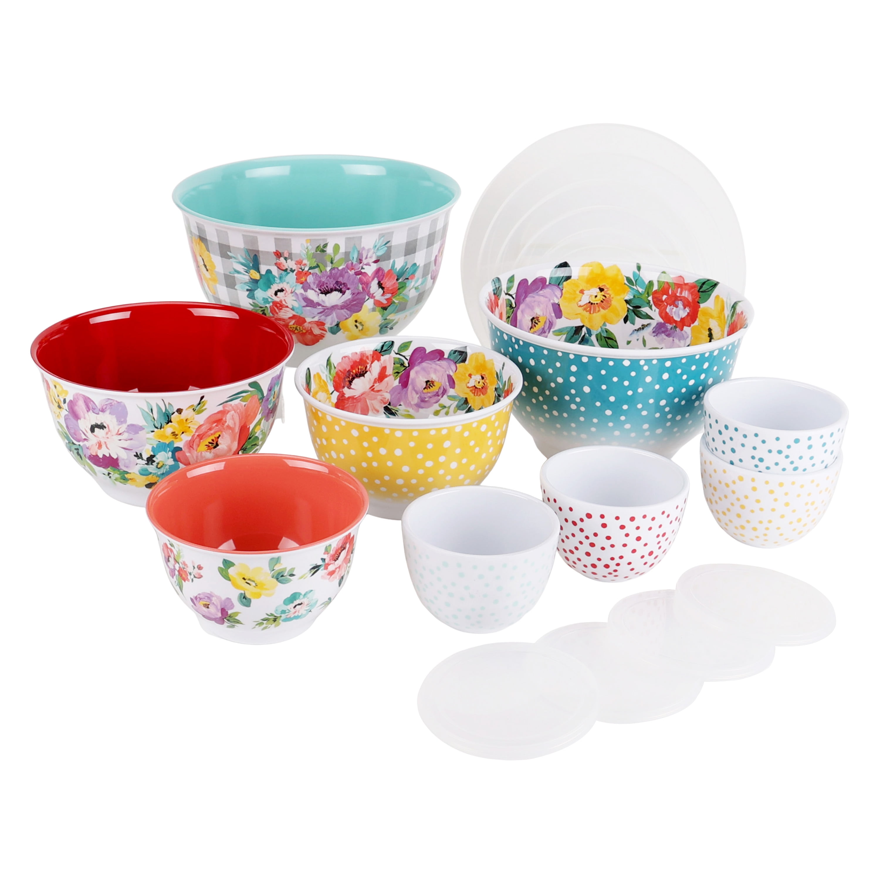 The Pioneer Woman Melamine Timeless Beauty Prep Bowl - 8 Pieces