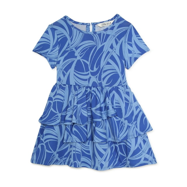 The Pioneer Woman Mommy & Me Toddler Girls’ Ruffle Knit Dress, Sizes 2T-6X