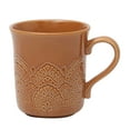 thumbnail image 1 of The Pioneer Woman Vintage Lace Stoneware Mug, Caramel, 1 of 4