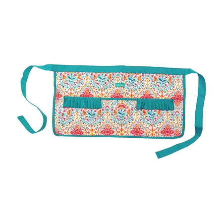 The Pioneer Woman Multi Blue Folk Geo Gardening Apron, Women's One Size Fits Most
