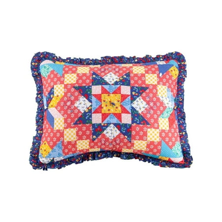 The Pioneer Woman Multi-Color Starlight Patchwork 2-Piece Cotton King Sham Set