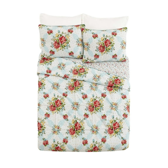 The Pioneer Woman Multi-Color Vintage Floral 2-Piece Cotton King Sham Set