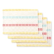 The Pioneer Woman Multi Stripe Fabric Placemat Set, Multicolor, 14" x 20", 4 Piece