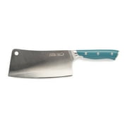 The Pioneer Woman Pioneer Signature 7-Inches Stainless Steel Cleaver Knife, Teal