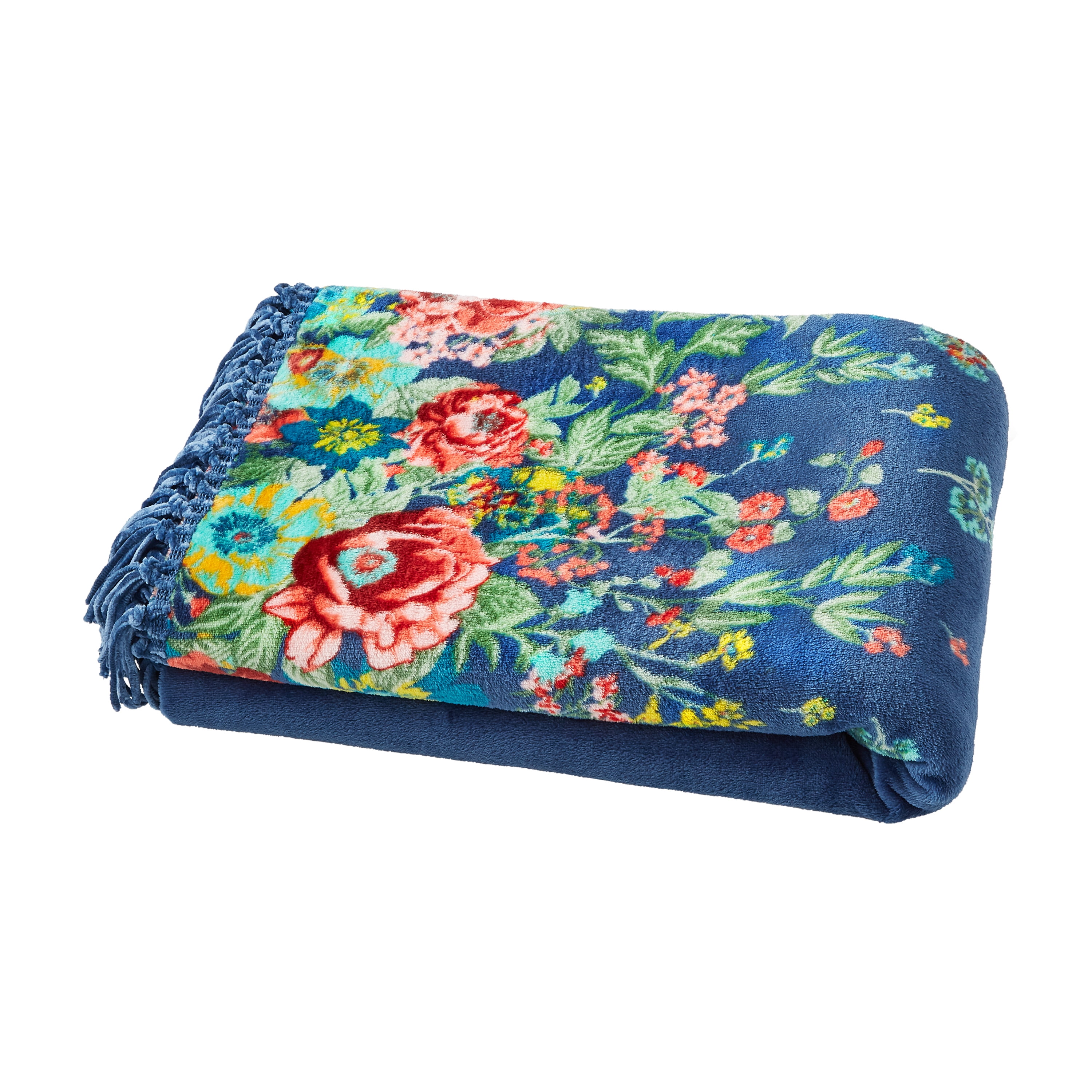 The Pioneer Woman Plush Reversible Throw - Fancy Flourish - Walmart.com