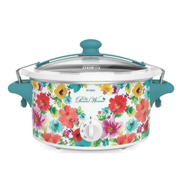 The Pioneer Woman Portable Slow Cooker, 6 Quart Capacity