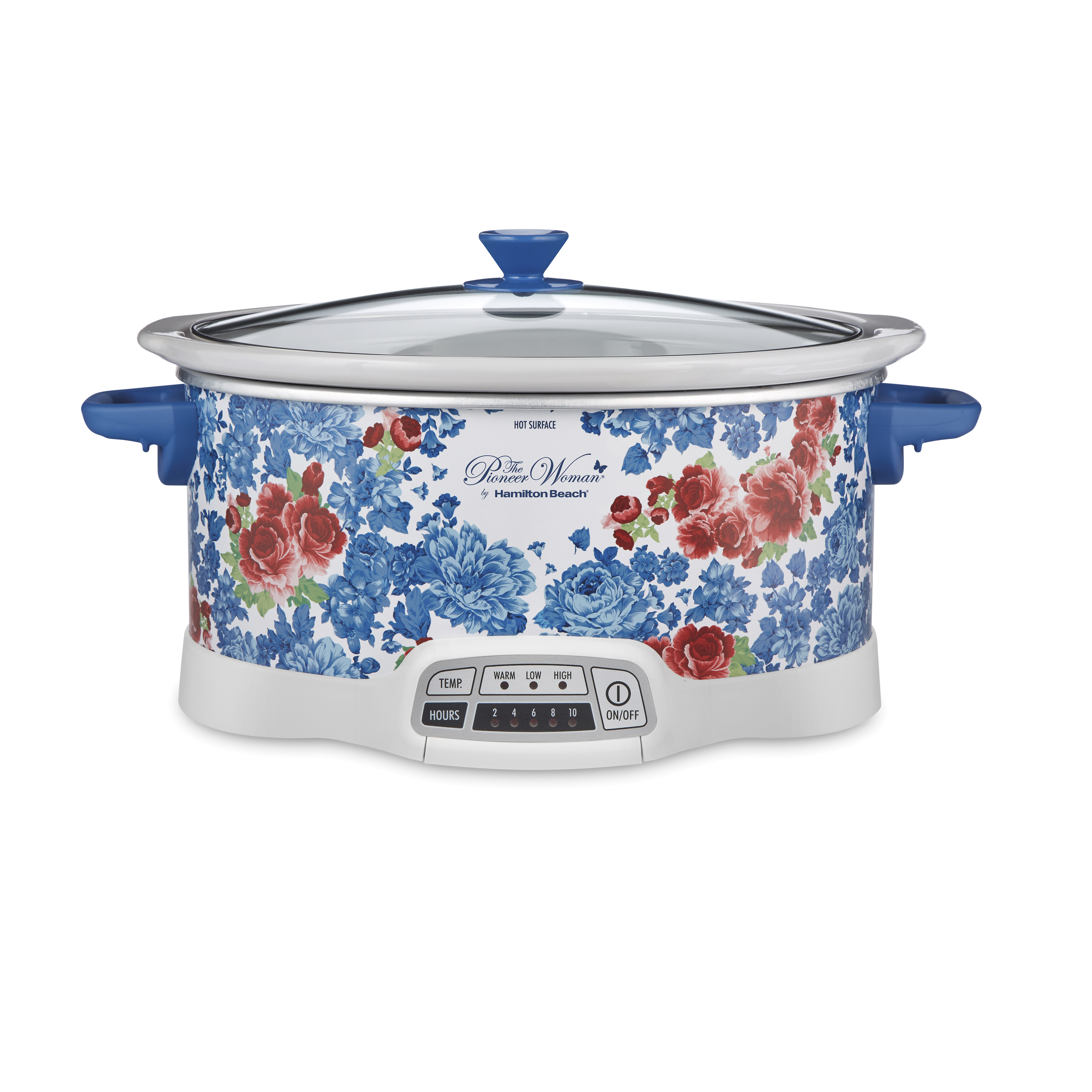 The Pioneer Woman Programmable Slow Cooker, 7 Quart Capacity, Removable Crock, Frontier Rose, 33679 - image 1 of 4