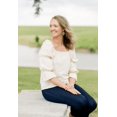 thumbnail image 1 of The Pioneer Woman Puff Sleeve Top, Women's, Sizes XS-3X, 1 of 7