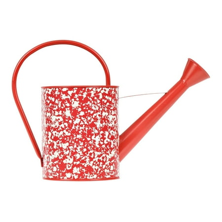 The Pioneer Woman Red Splatter Metal Summer Watering Can