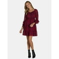thumbnail image 1 of The Pioneer Woman Ruffle Mini Dress, Sizes S-3X, Women's and Women’s Plus, 1 of 4