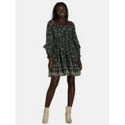 THE PIONEER WOMAN Ruffle Mini Dress, Sizes S-3X, Women's and Women’s Plus