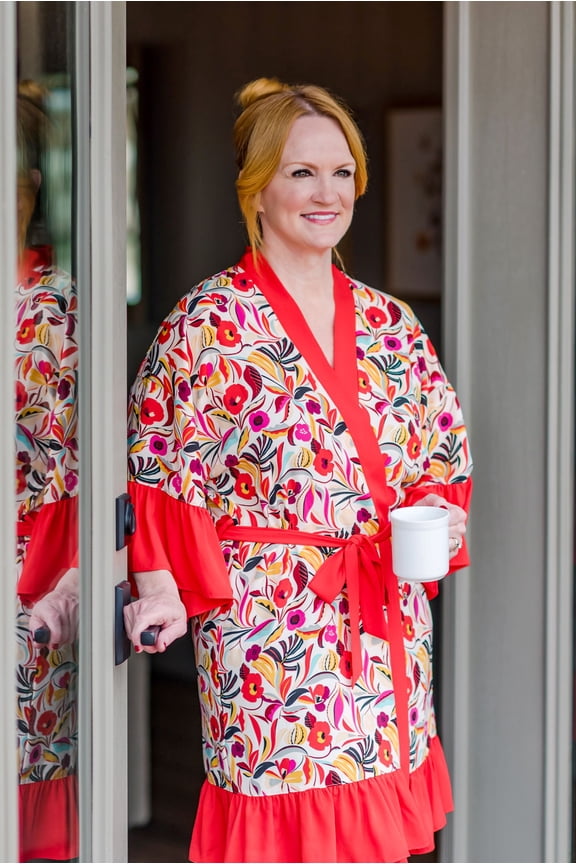 Ruffle Sleeves and Hem Robe, Women's, Size S-3X