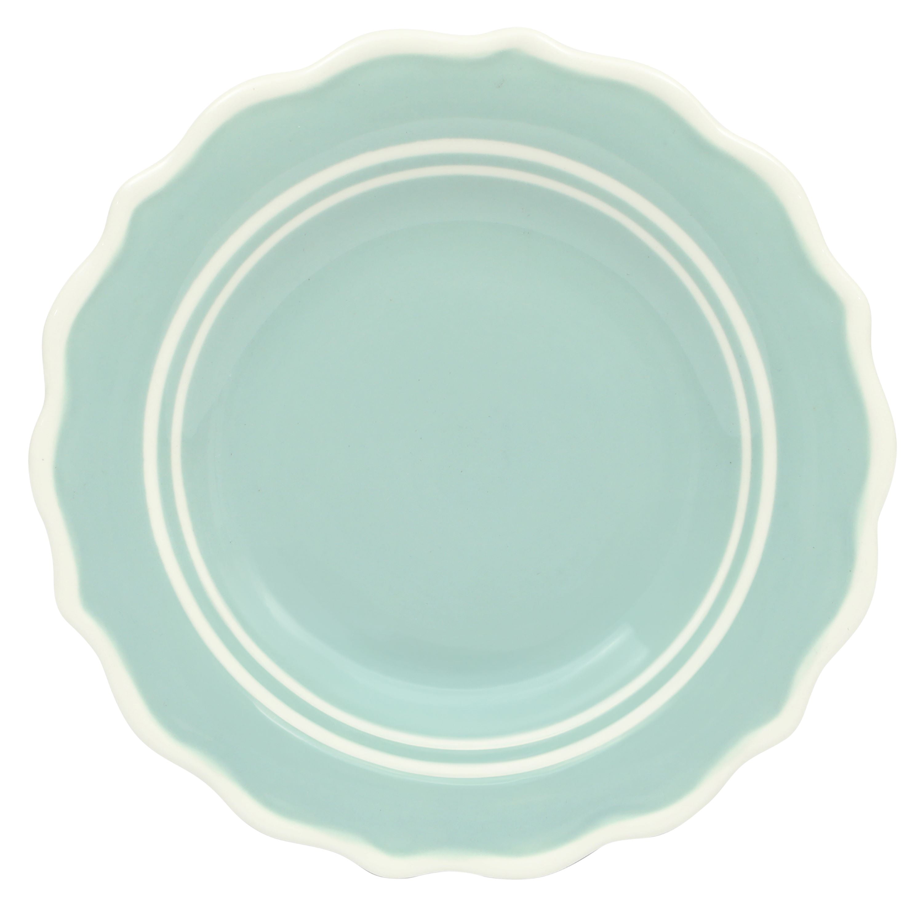 The Pioneer Woman Ainsley Ceramic Salad Plate, Sage Blue, 8.5