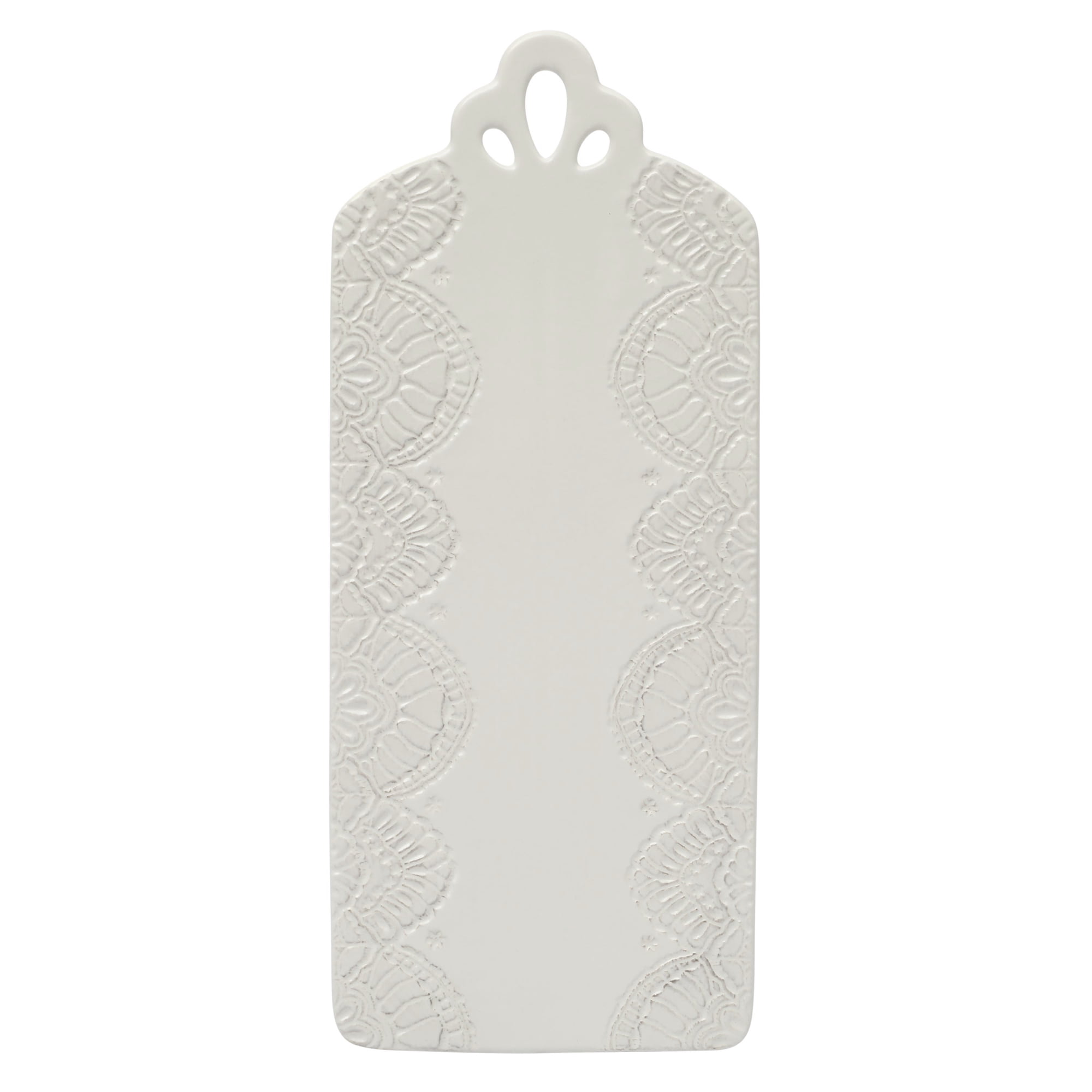 The Pioneer Woman Vintage Lace Stoneware Serving Board, Linen