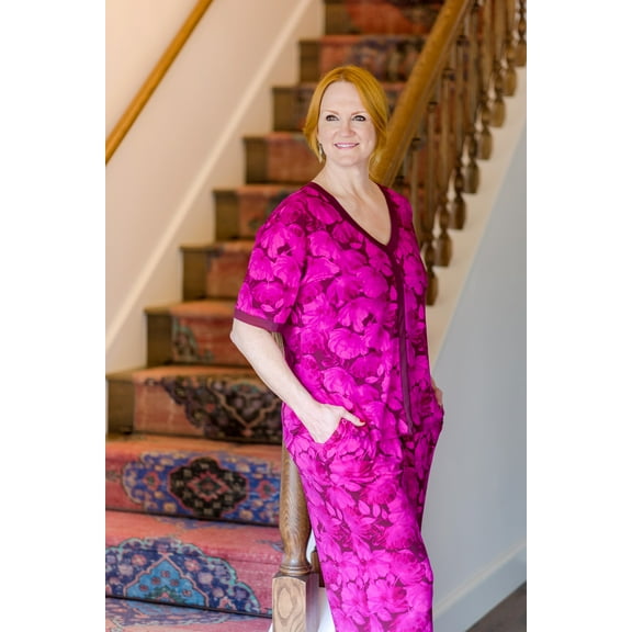 The Pioneer Woman Short Sleeve Top with Pant Pajama Set, Women’s, 2-Piece