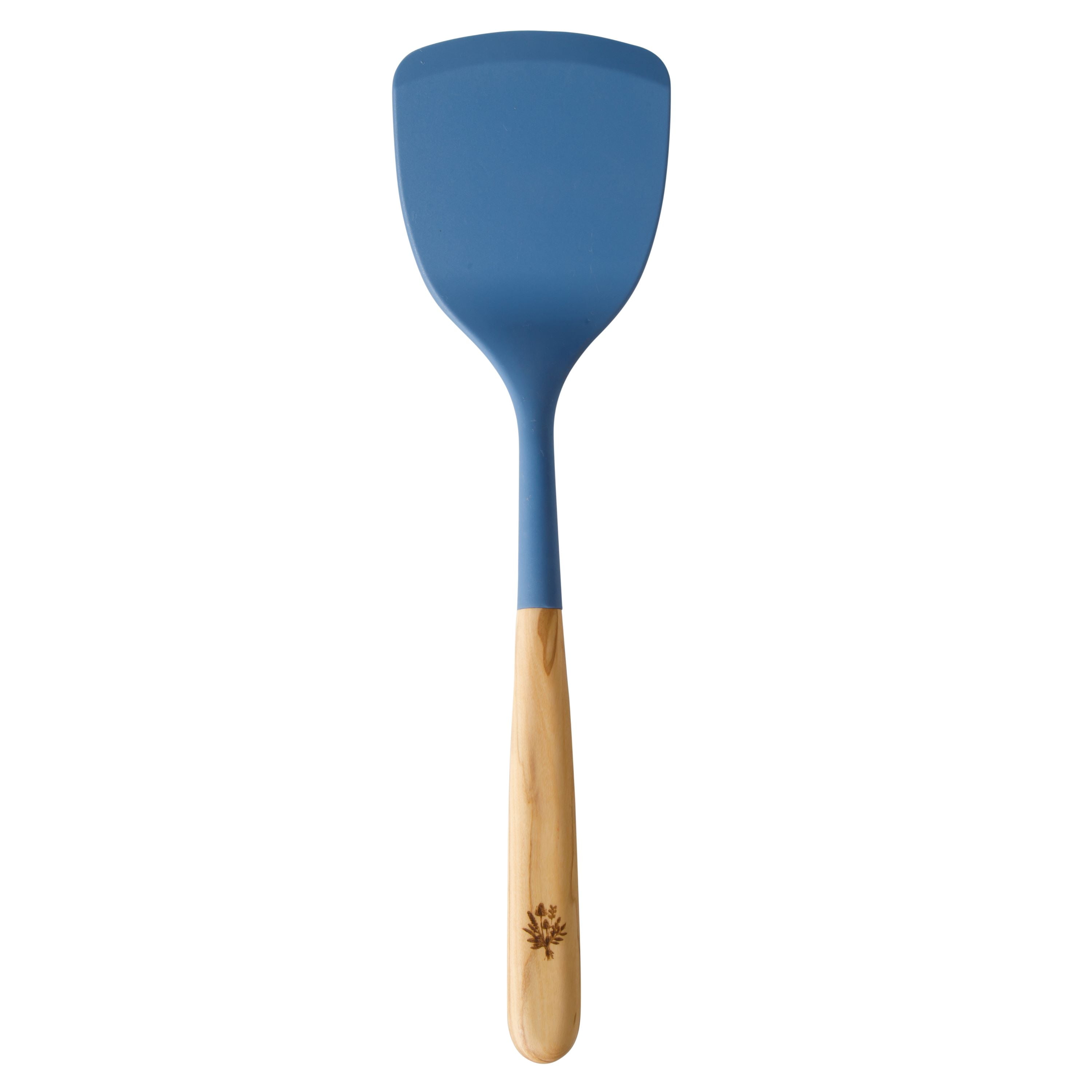 The Pioneer Woman Silicone Turner with Olivewood Handle, Blue - Walmart.com