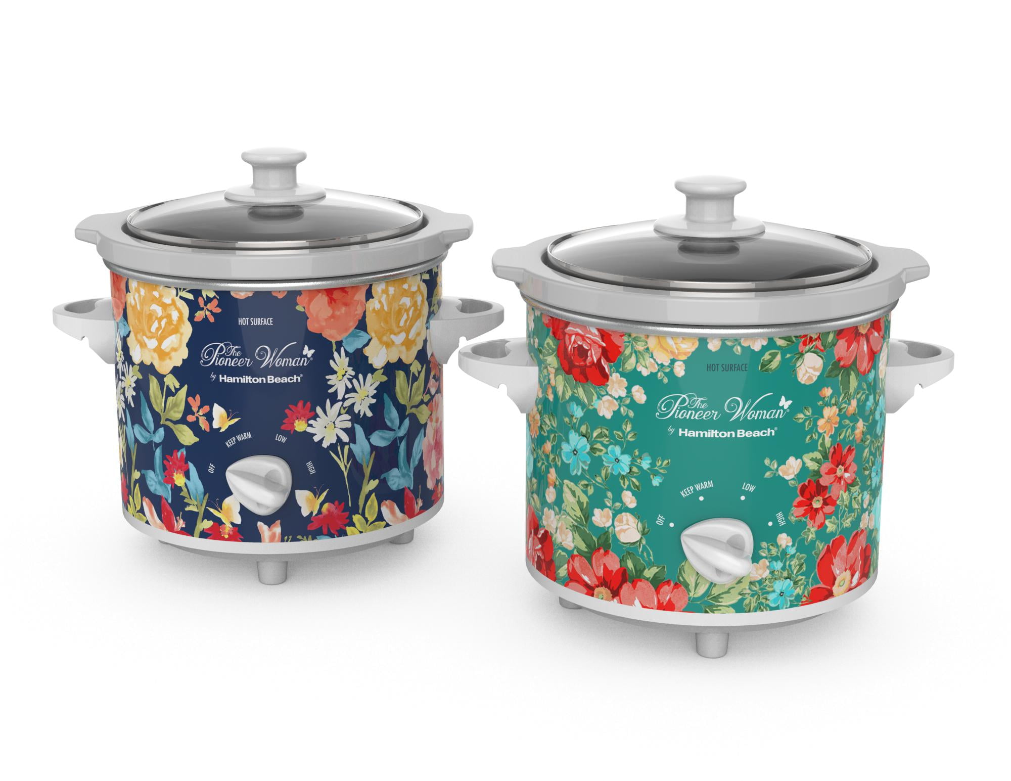 The Pioneer Woman Slow Cooker 1.5 Quart Twin Pack, Fiona Floral and Vintage Floral, 33016 - image 1 of 6