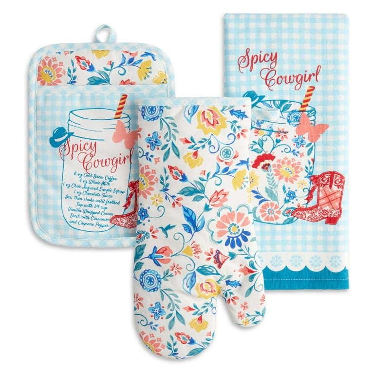 LazyOne Funny Oven Mitt and Pot Holder Set, Cute Kitchen Accessories for  Home, Set of 1 Matching Hot Pad and 1 Oven Glove