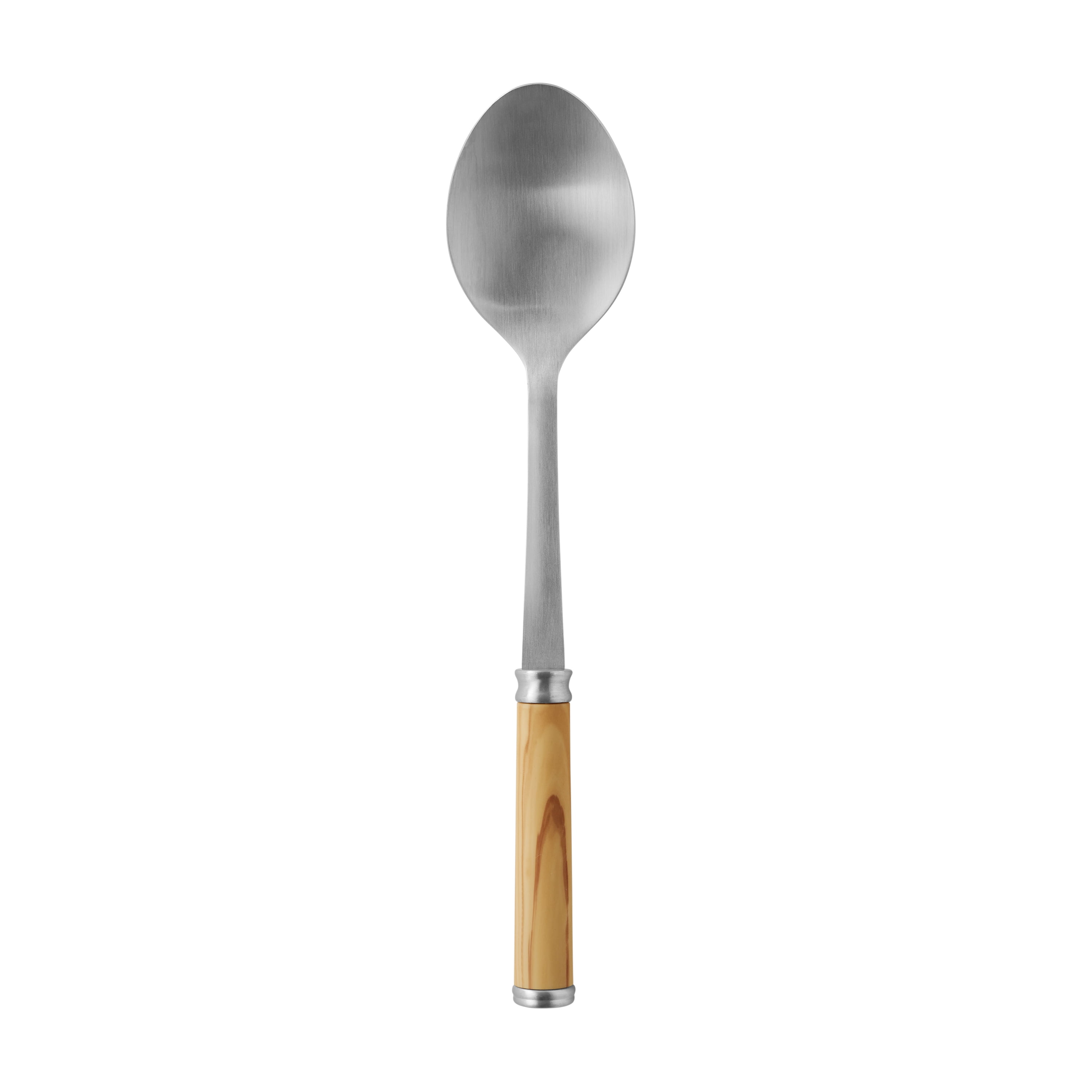 The Pioneer Woman Stainless Steel Basting Spoon, Olivewood