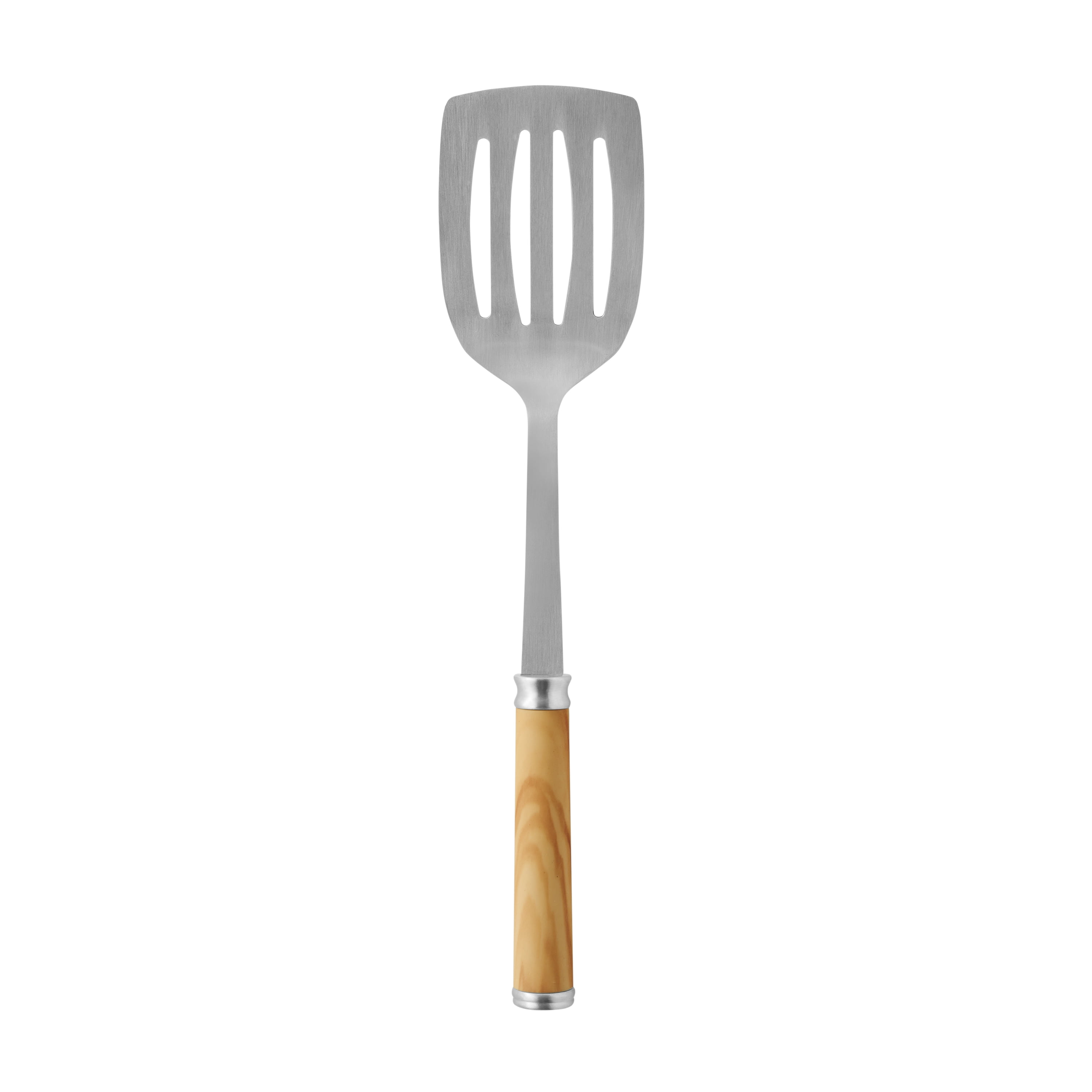 The Pioneer Woman Stainless Steel Slotted Turner, Olivewood