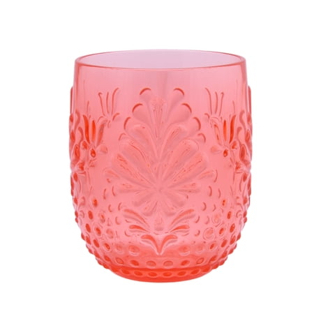 The Pioneer Woman Sunny Days 13- Ounce TritanStemless Wine Glass, Coral