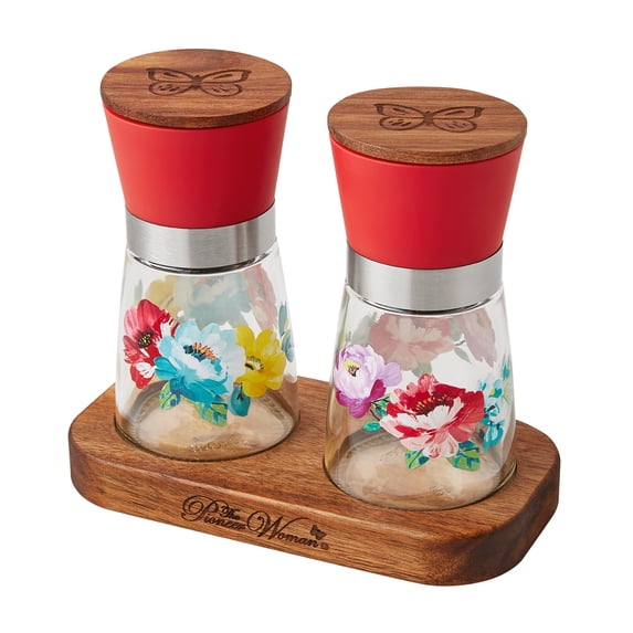 The Pioneer Woman Sweet Romance 3-Piece Salt & Pepper Grinder Set
