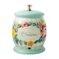 thumbnail image 1 of The Pioneer Woman Sweet Romance 7.4-inch Ceramic Onion Keeper with Lid, 1 of 5