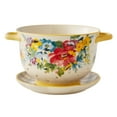thumbnail image 1 of The Pioneer Woman Sweet Romance Blossoms 8.8-Inch Ceramic Berry Colander with Drip Plate, 1 of 6