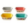 thumbnail image 1 of The Pioneer Woman Sweet Romance Blossoms Mini Ceramic Loaf Pan Set, 4 Pack, 1 of 5