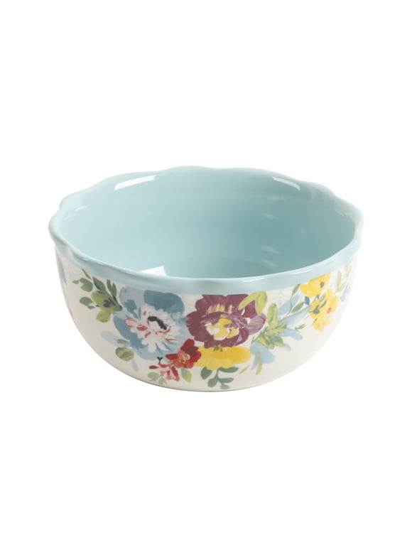 The Pioneer Woman Sweet Romance Blue Ceramic Bowl
