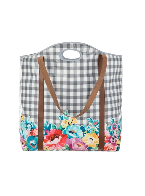 The Pioneer Woman Sweet Romance Oilcloth Laundry Tote