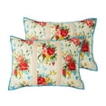 thumbnail image 1 of The Pioneer Woman Sweet Rose 2-Piece Cotton and Polyester Quilted Sham Set, Standard, 1 of 5