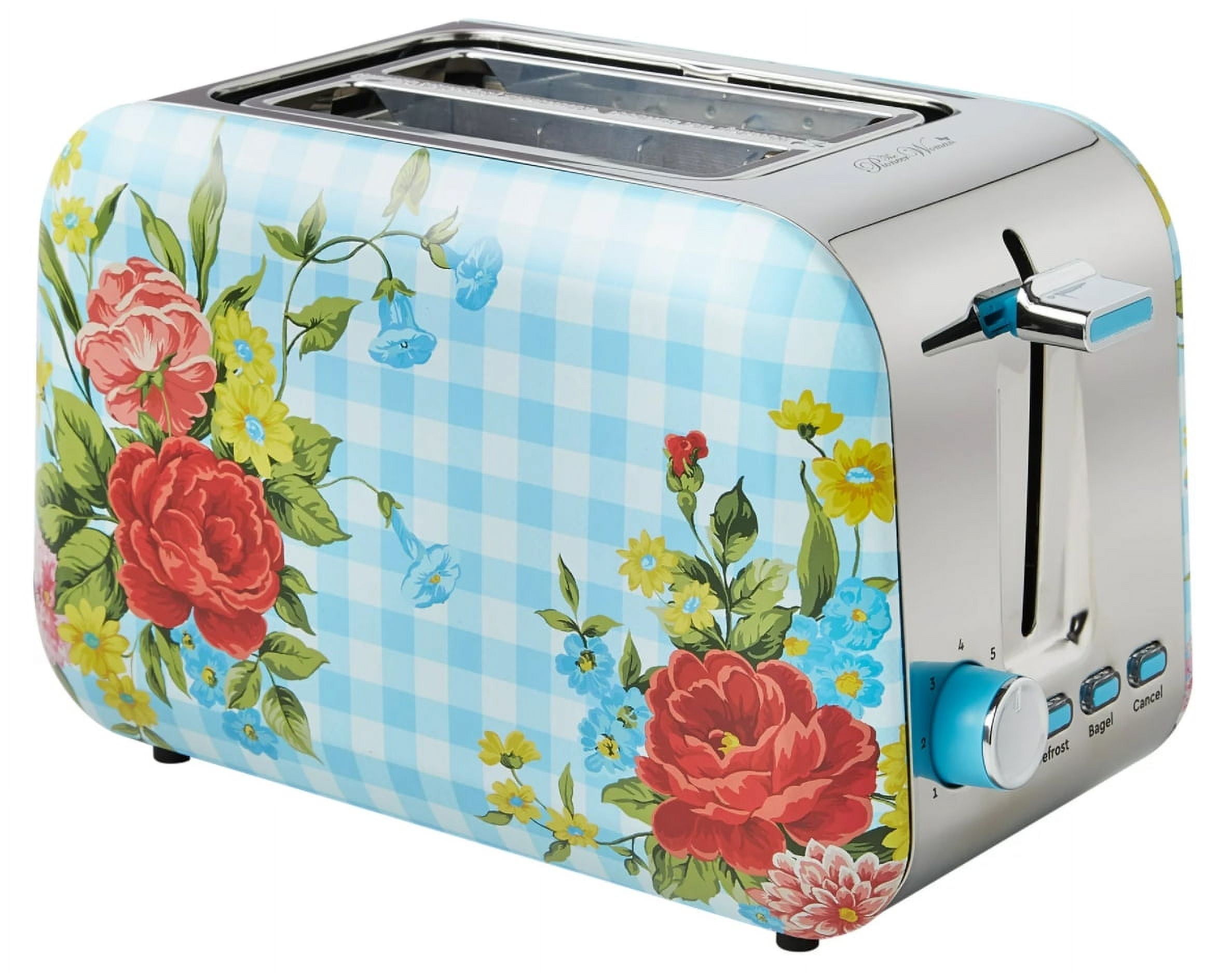 The Pioneer Woman Sweet Rose 2-Slice Toaster, Blue, New - Walmart.com