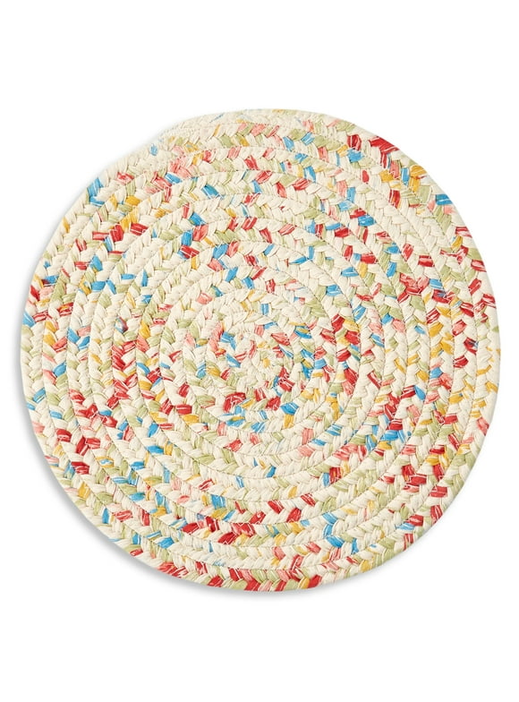 The Pioneer Woman Sweet Rose Braided Placemat, Multicolor, 15" Round